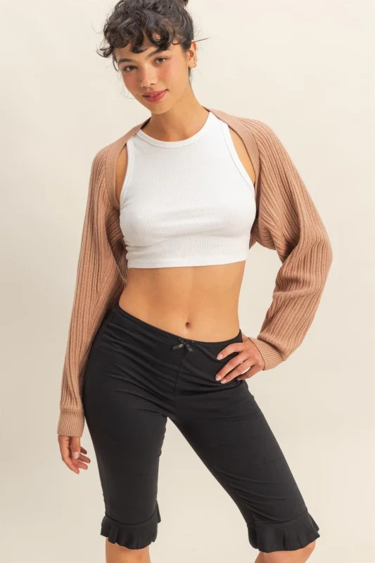 RIBBED KNIT CARDIGAN | 555 Boutique