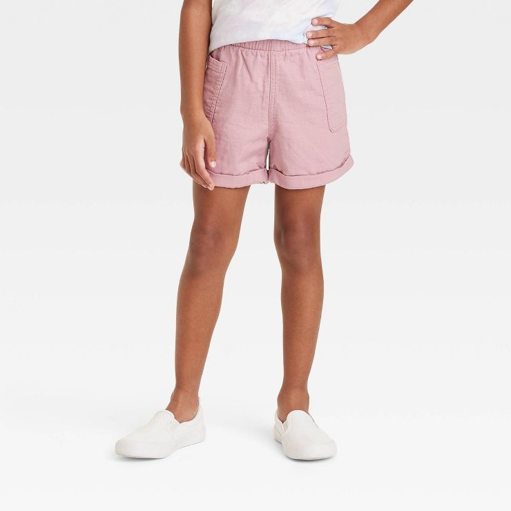 Girls' Utility Woven Midi Shorts - Cat & Jack™ | Target
