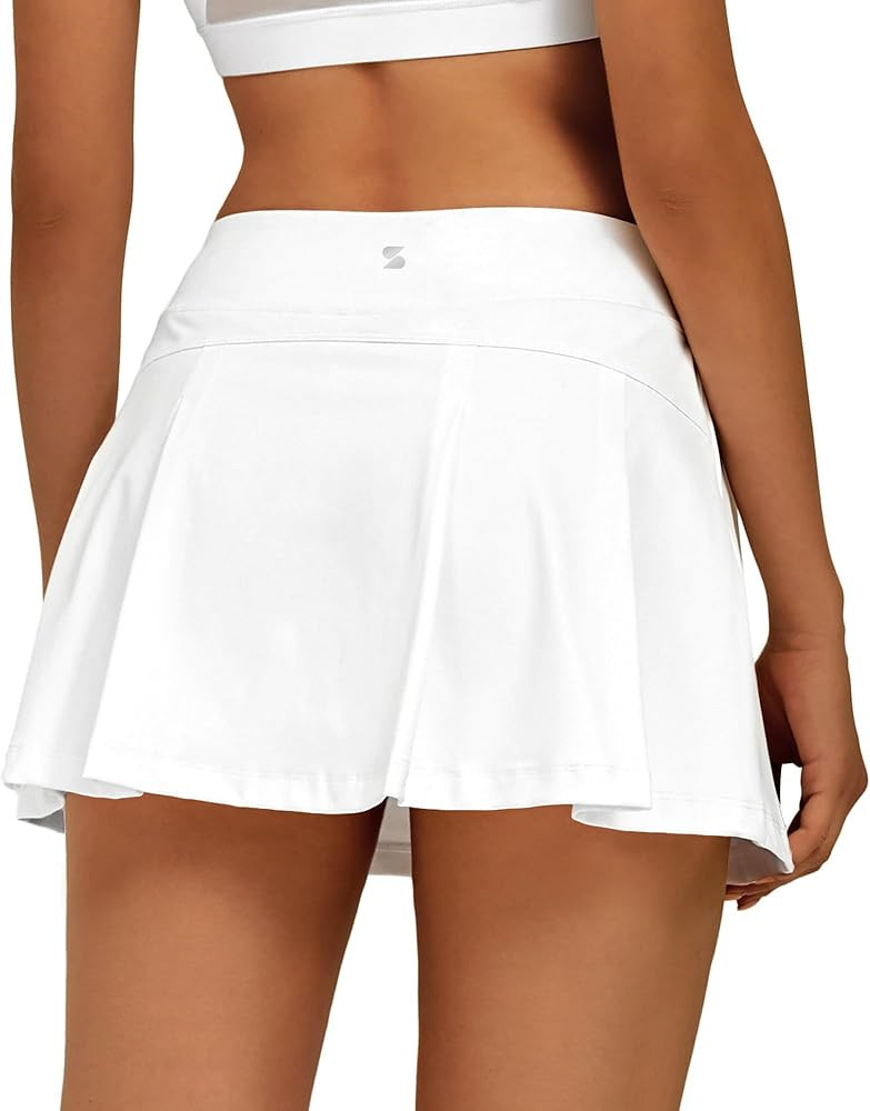 Stelle Women Tennis Skirt Golf Skorts Athletic High Waisted with Pockets Inner Shorts Sport Worko... | Amazon (US)