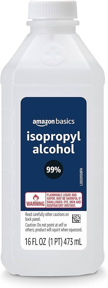 Amazon Basics 99% Isopropyl Alcohol First Aid For Technical Use,16 Fluid Ounces, 1-Pack (Previous... | Amazon (US)