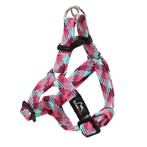 5280DOG Pink Nylon Braided Step-In Harness, Small | Petco