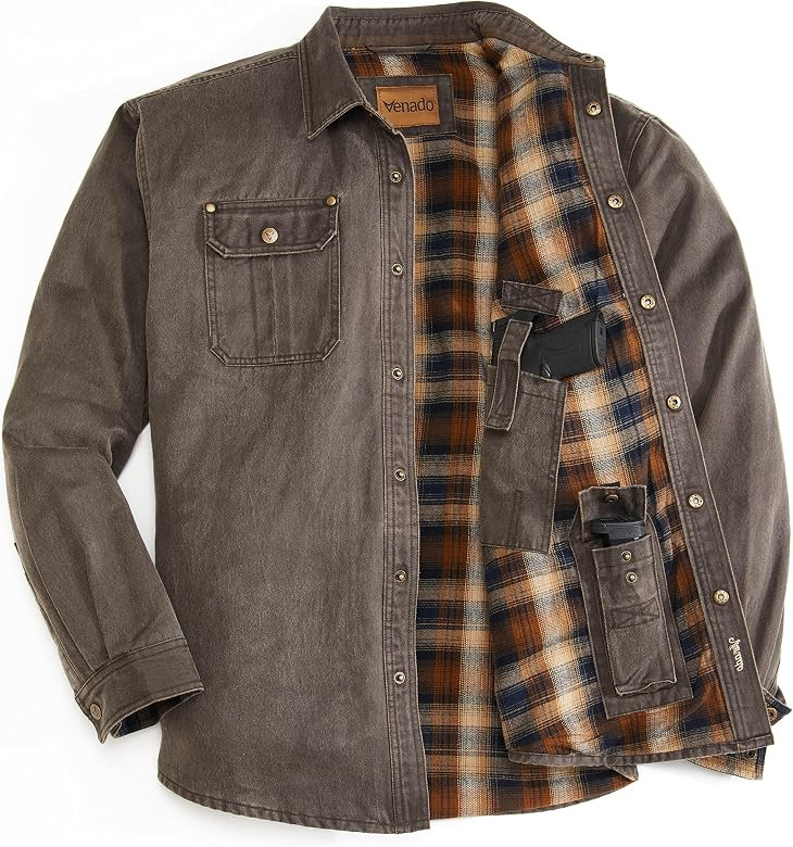 Venado Cotton Suede Concealed Carry Shirt Jacket | Amazon (US)