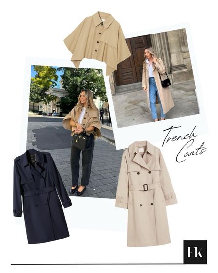 Season spring trench coats 🤍 

Beige, tan, neutral, navy trench coat, cropped trench coat 

#LTKSeasonal