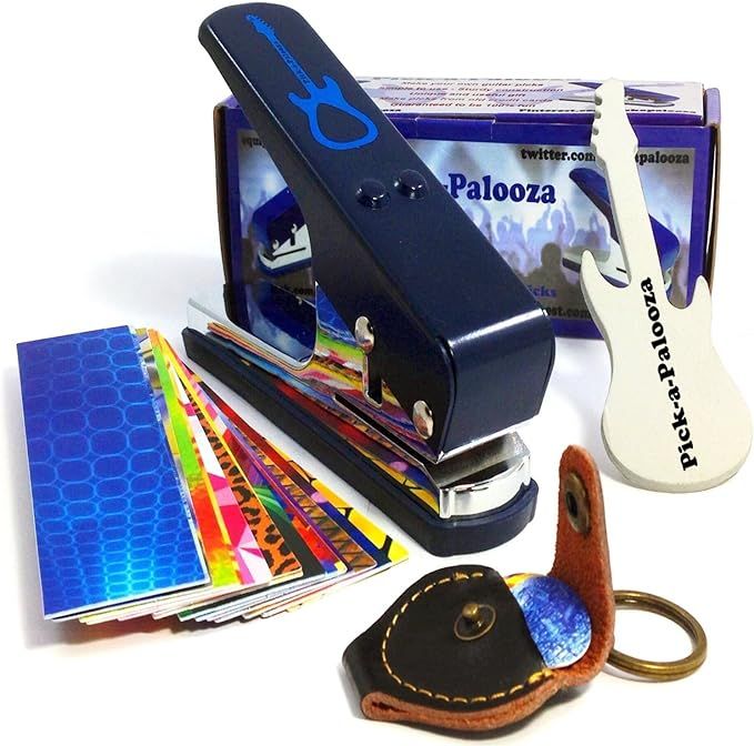 Pick-a-Palooza DIY Guitar Pick Punch Mega Gift Pack - the Premium Pick Maker - Leather Key Chain ... | Amazon (US)