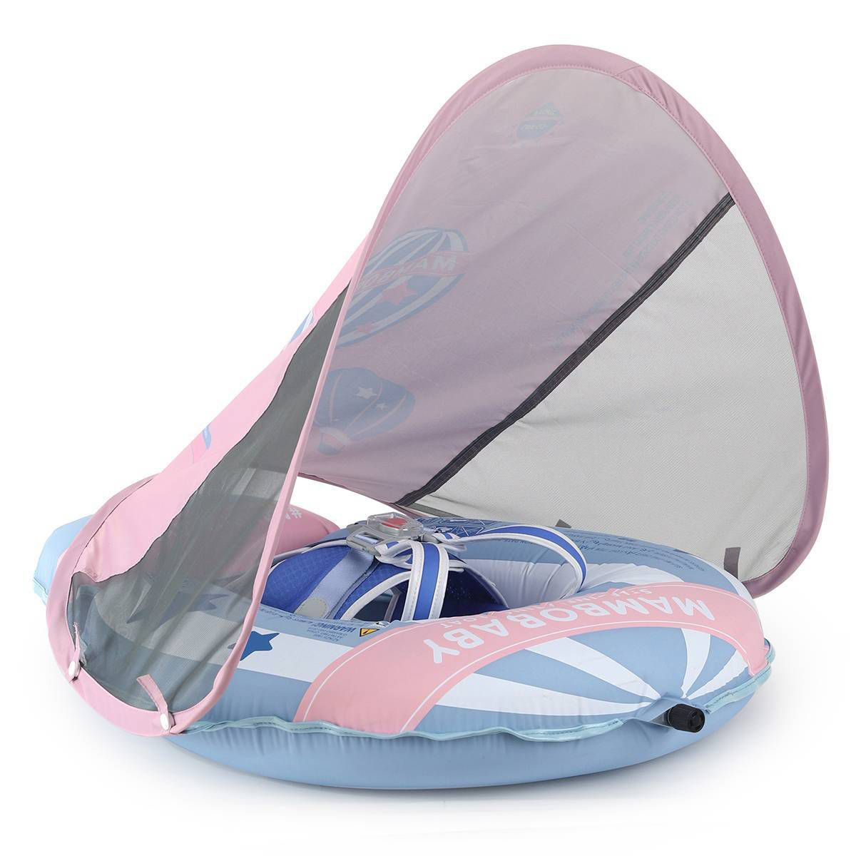 Mambobaby Light Traveler Baby Pool Float with Canopy Hot Air Balloon | Target