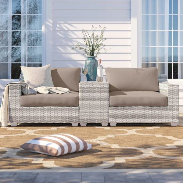 Falmouth 3 Piece Rattan Seating Group with Cushions | Wayfair North America