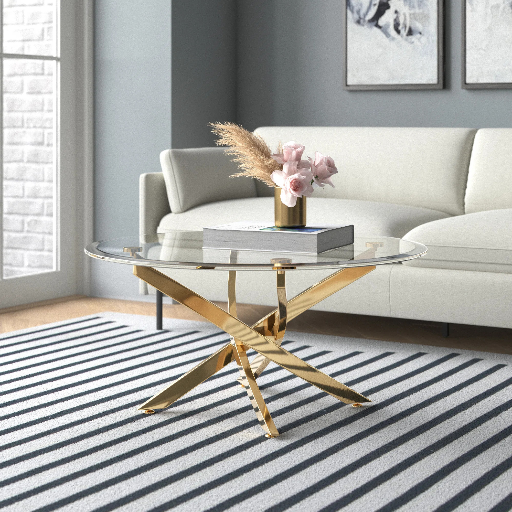 Ayala Glass Top Coffee Table | Wayfair North America
