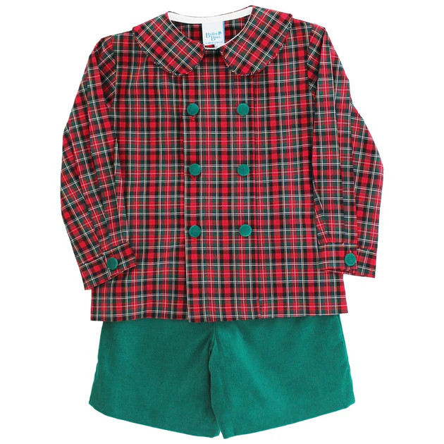 Frasier Plaid- Dressy Short Set | The Bailey Boys
