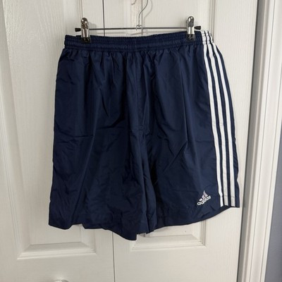 Adidas Vintage 3 Stripes Swishy Shorts Blue Women’s Size Large 90s Y2K Sporty | eBay CA