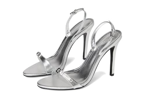 Schutz Women's Aurora Sling Sandal, Silver, 6.5 | Amazon (US)