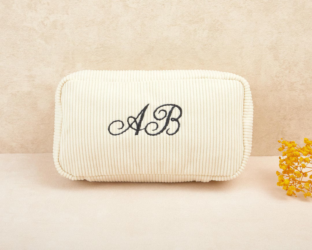 Custom Personalized Embroidered Travel Cosmetic Toiletry Bag, Bridal Shower Gift, Mother's Day Co... | Etsy (US)