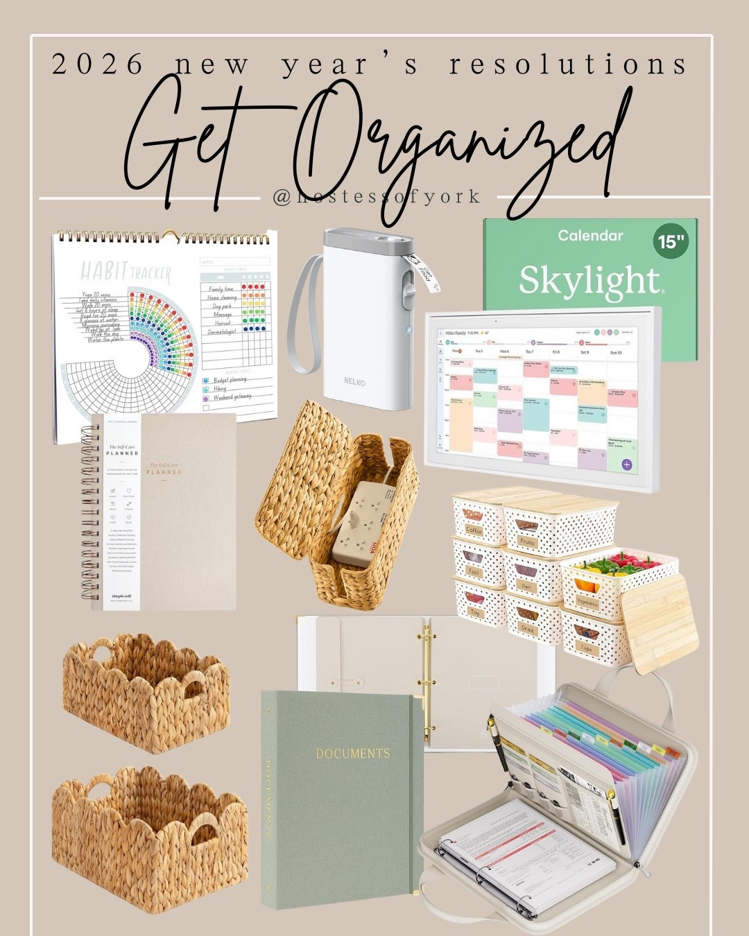 Everything you need to accomplish your 2026 New Year’s resolution to get organized! 

#newyear #goals #2026 #resolutions #essentials #vision #board #planner #habits #organizer #files #office #eddentials

#LTKgrwm #LTKGiftGuide #LTKmorningroutine