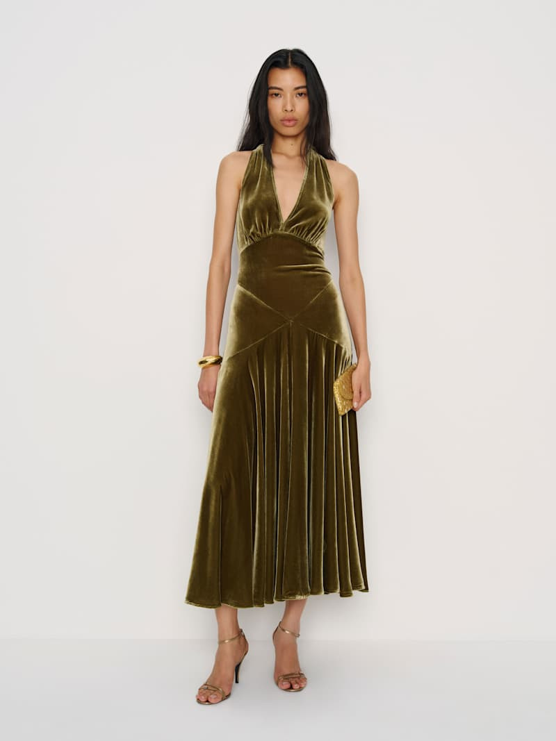Briony Velvet Dress | Reformation (Global)