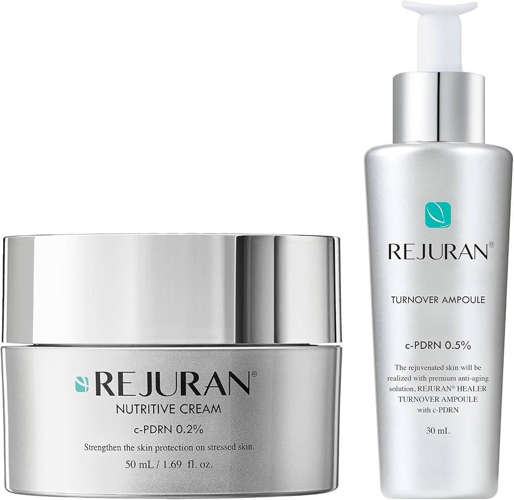REJURAN® Turnover Ampoule 1.01 fl oz & Nutritive Cream 1.69 fl oz - c-PDRN® - Anti-Aging Face S... | Amazon (US)