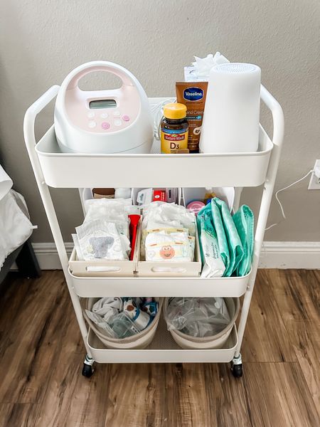 This Nursing & Diaper Bedside Storage cart came in so handy once I took our newborn home! 

#LTKbaby #LTKfamily #LTKhome