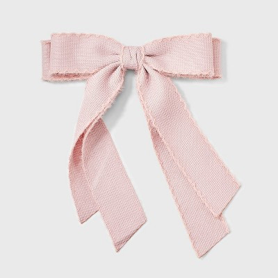 Girls' Ribbon Bow Barrette - Cat & Jack™ Pink | Target
