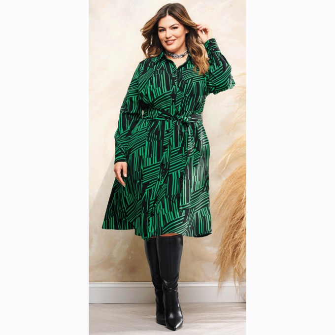 Bold A-Line Shirt Dress | monroe+main