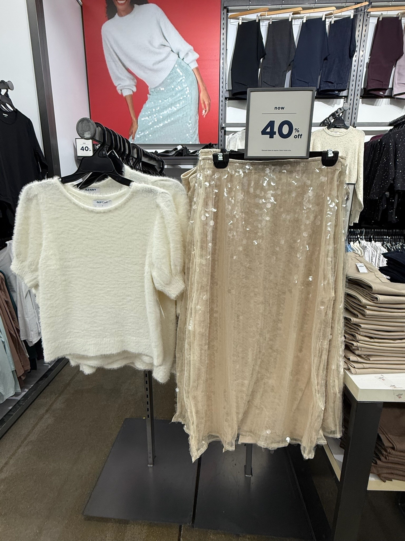 Old navy perfect holiday outfit pieces! Sequin skirt and short sleeve sweater

#LTKFindsUnder50 #LTKHoliday #LTKSaleAlert