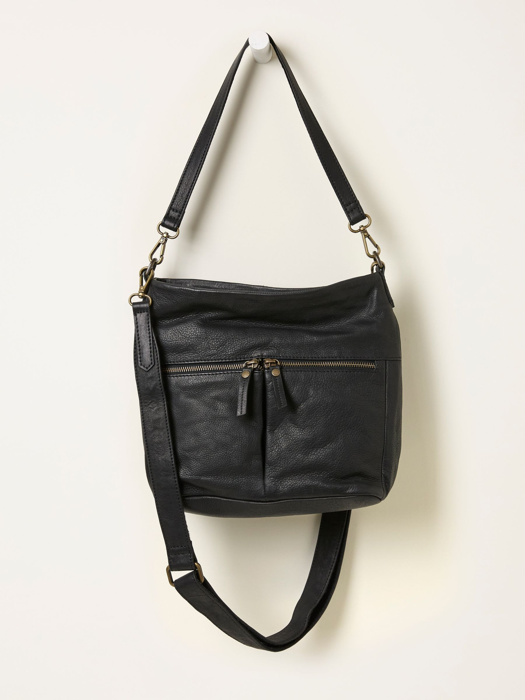 Bella Black Zip Detail Bag | FatFace | Fat Face