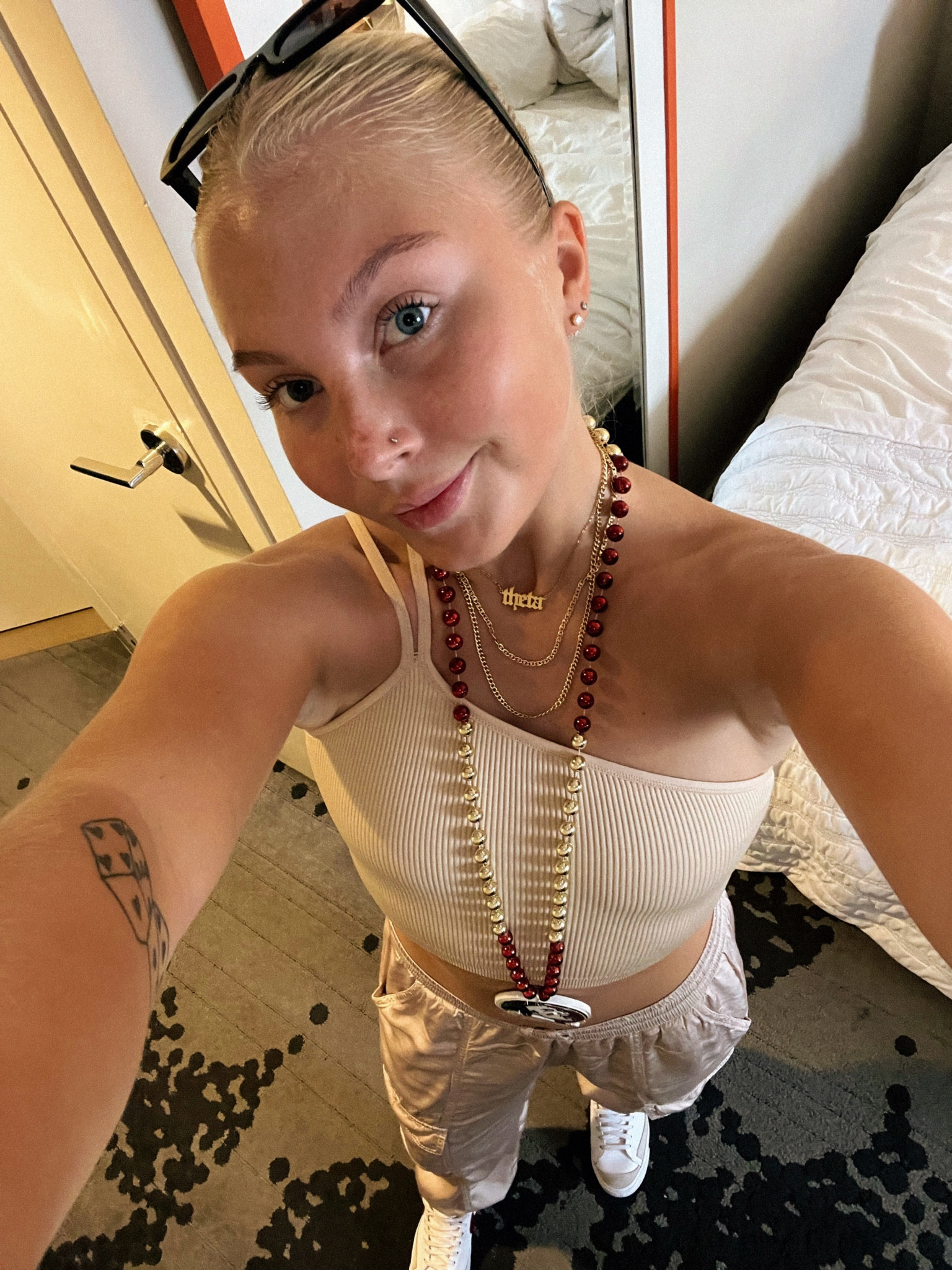 In New Orleans, supporting my Seminoles in the#AllstateLouisianaKickoff #GoNoles #Gameday ⭐️⭐️ Wearing my #Aerie essentials, one-shoulder crop top (on sale) & satin joggers! Customizable blazers also linked😉😉😉 

#LTKSeasonal #LTKSale