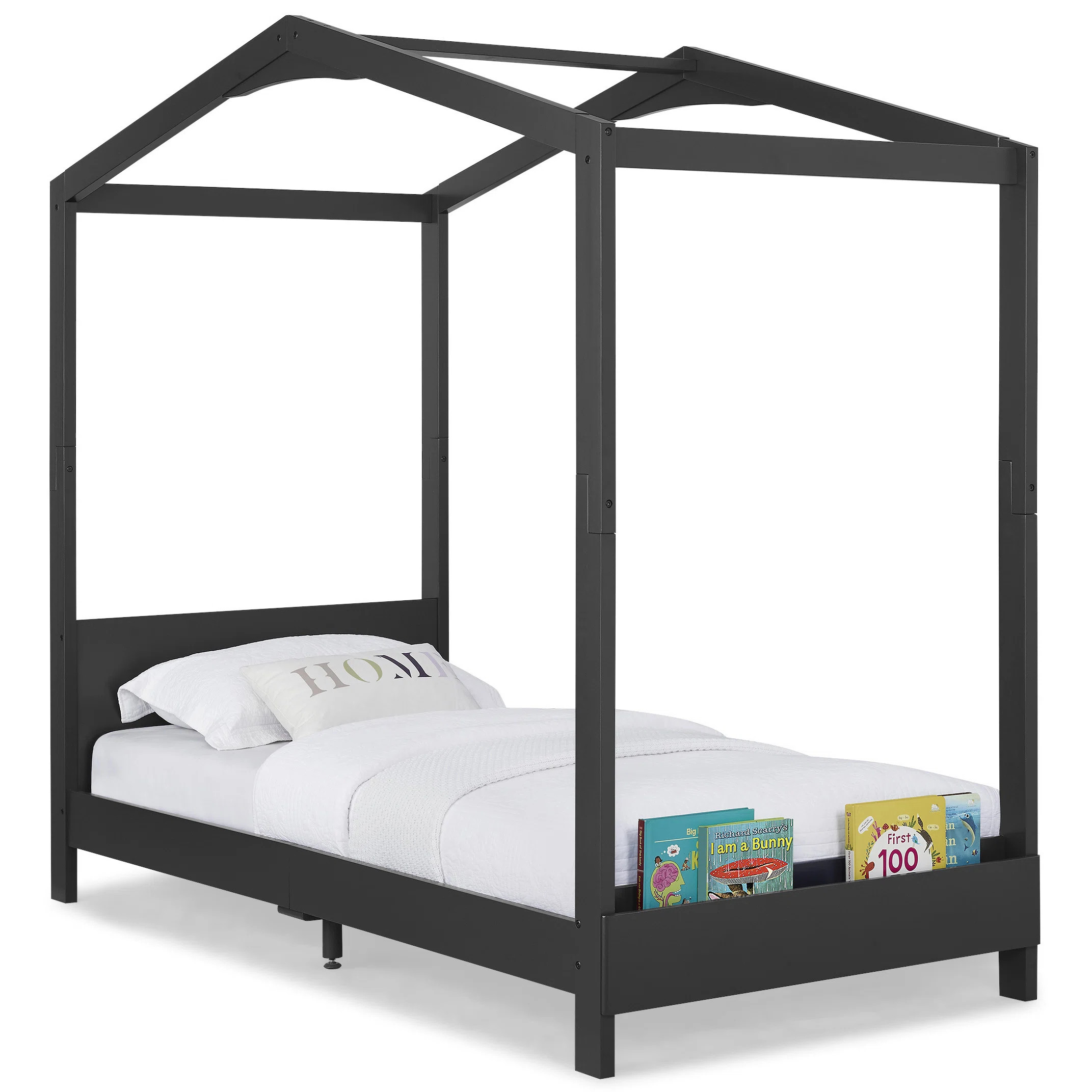 Twin Solid Wood Platform Standard Bed with Shelves by Delta Children | Wayfair North America