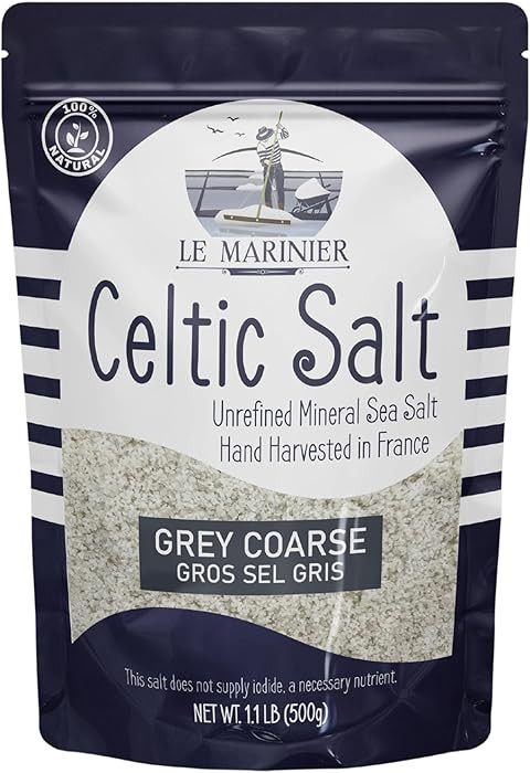Le Marinier Celtic Salt Organic Grey Coarse, 1.1lb - 18oz. Mineral Rich 100% Natural and Unrefine... | Amazon (US)