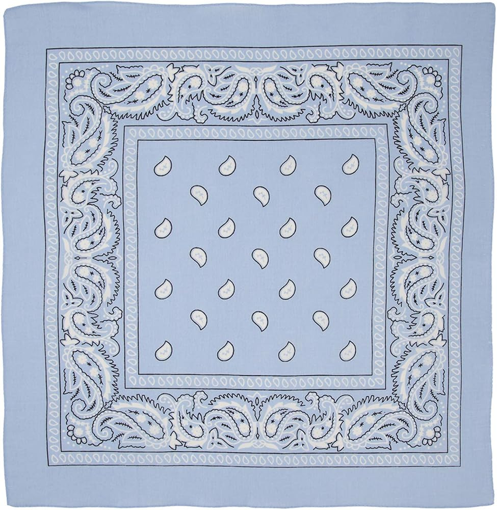Large 100% Cotton Paisley Bandanas (22 inch x 22 inch) | Amazon (US)