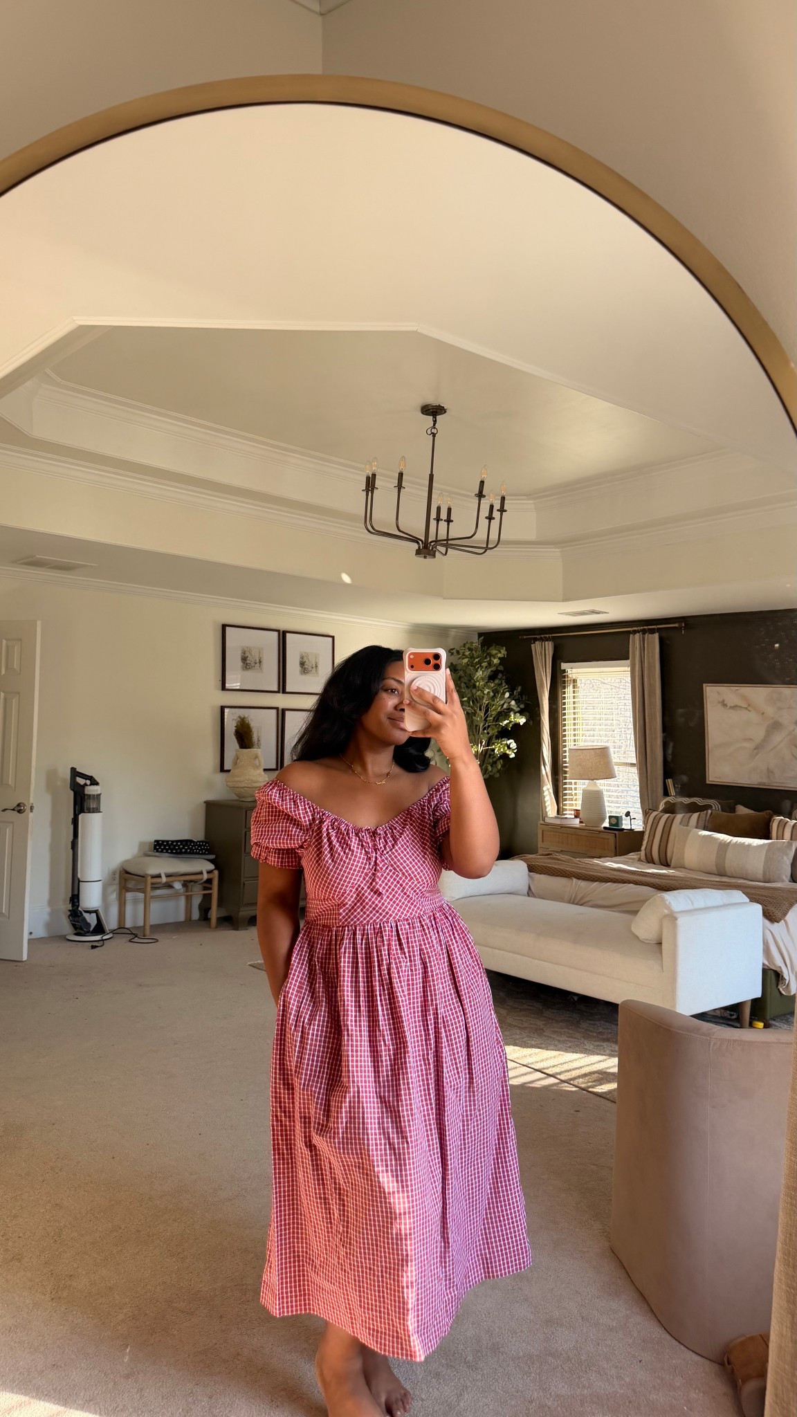 This dress is soo cute! It can be worn on your shoulders or off and it’s still just as beautiful 😍

#LTKMidsize #LTKValentine #LTKootd