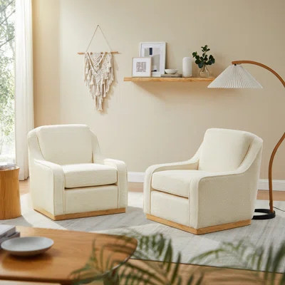 Garrey 29.2 Inch Wide Boucle Upholstered Accent Chair | Wayfair North America