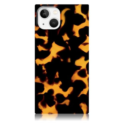 FLAUNT Official Square Protective Case - Compatible with iPhone 13 - Wireless Charging - Stylish Drop Tested Shockproof Phone Case - (Tortoise Print) | Amazon (US)