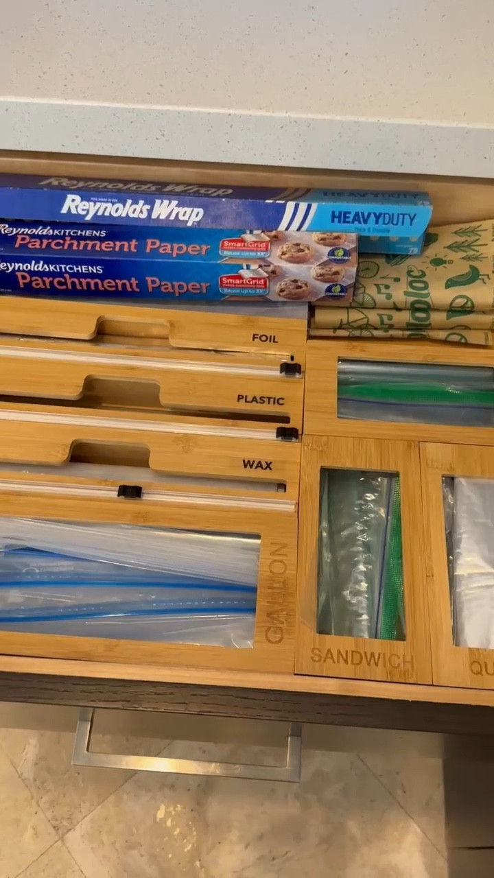 These drawer organizers make me so happy! 😂 They keep my ziploc bag and wraps drawer looking tidy! 

#LTKunder50 #LTKFind #LTKhome