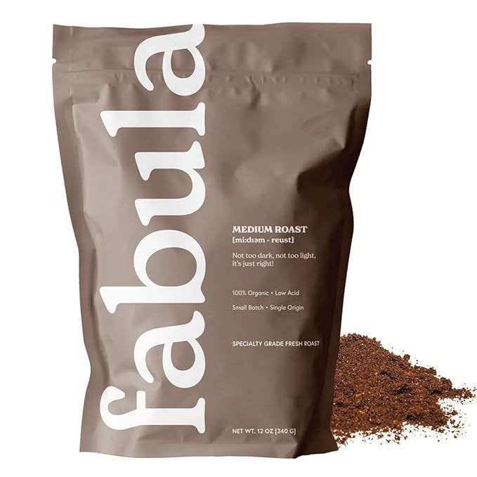 Fabula Coffee French Press Freshly Grounded - Organic - Low Acid - Single Origin - Non-GMO - Mold... | Amazon (US)