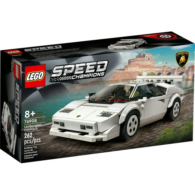 LEGO Speed Champions Lamborghini Countach 76908, Race Car Toy Model Replica, Collectible Building... | Walmart (US)