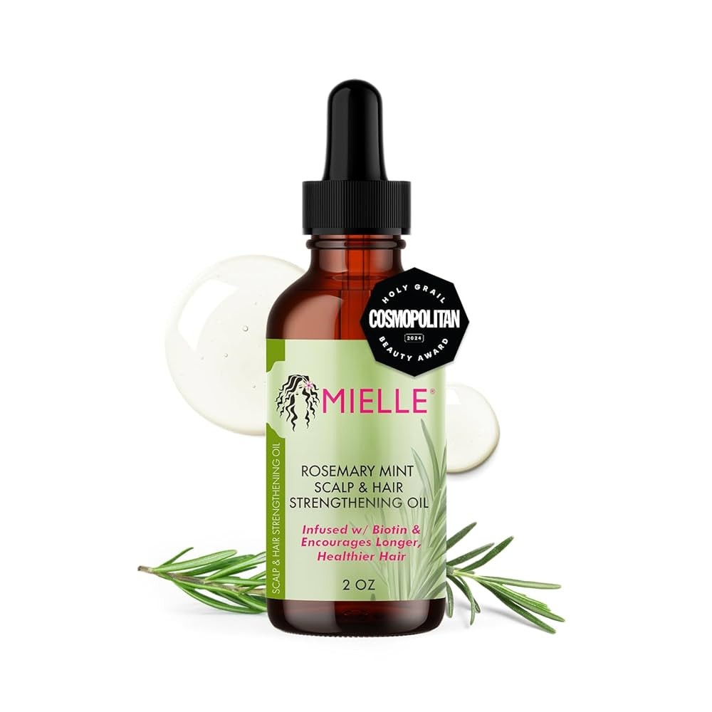 Mielle Organics Rosemary & Mint Hair Oil, Split Ends & Dry Scalp Treatment - Made with Biotin & E... | Amazon (US)