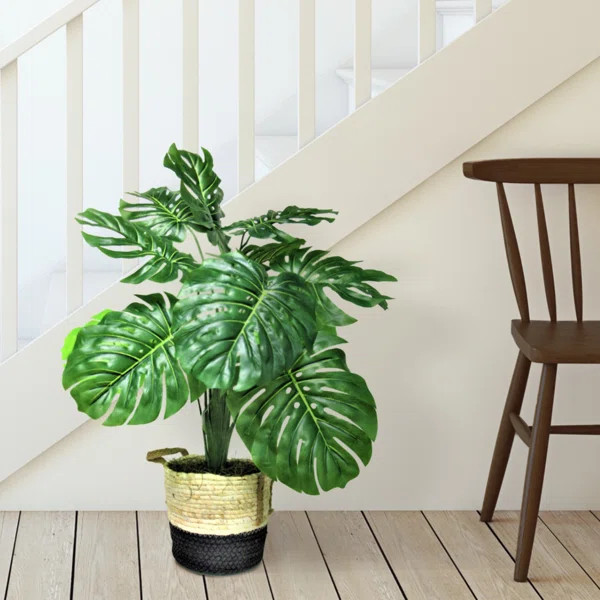 34" Artificial Monstera Plant in Pot | Wayfair Professional