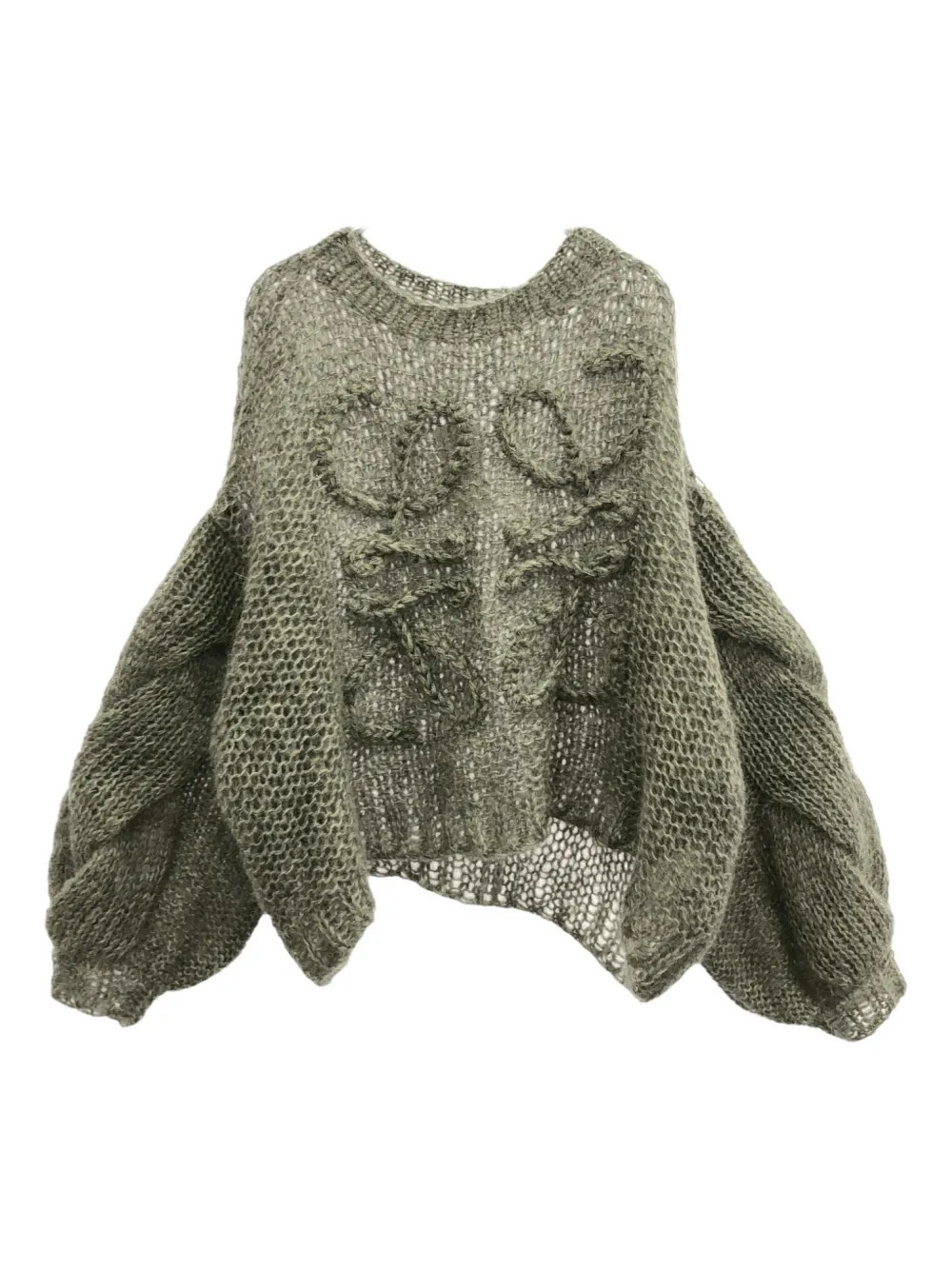 Loewe Pre-Owned 2010s Anagram sweater - Green | Farfetch Global