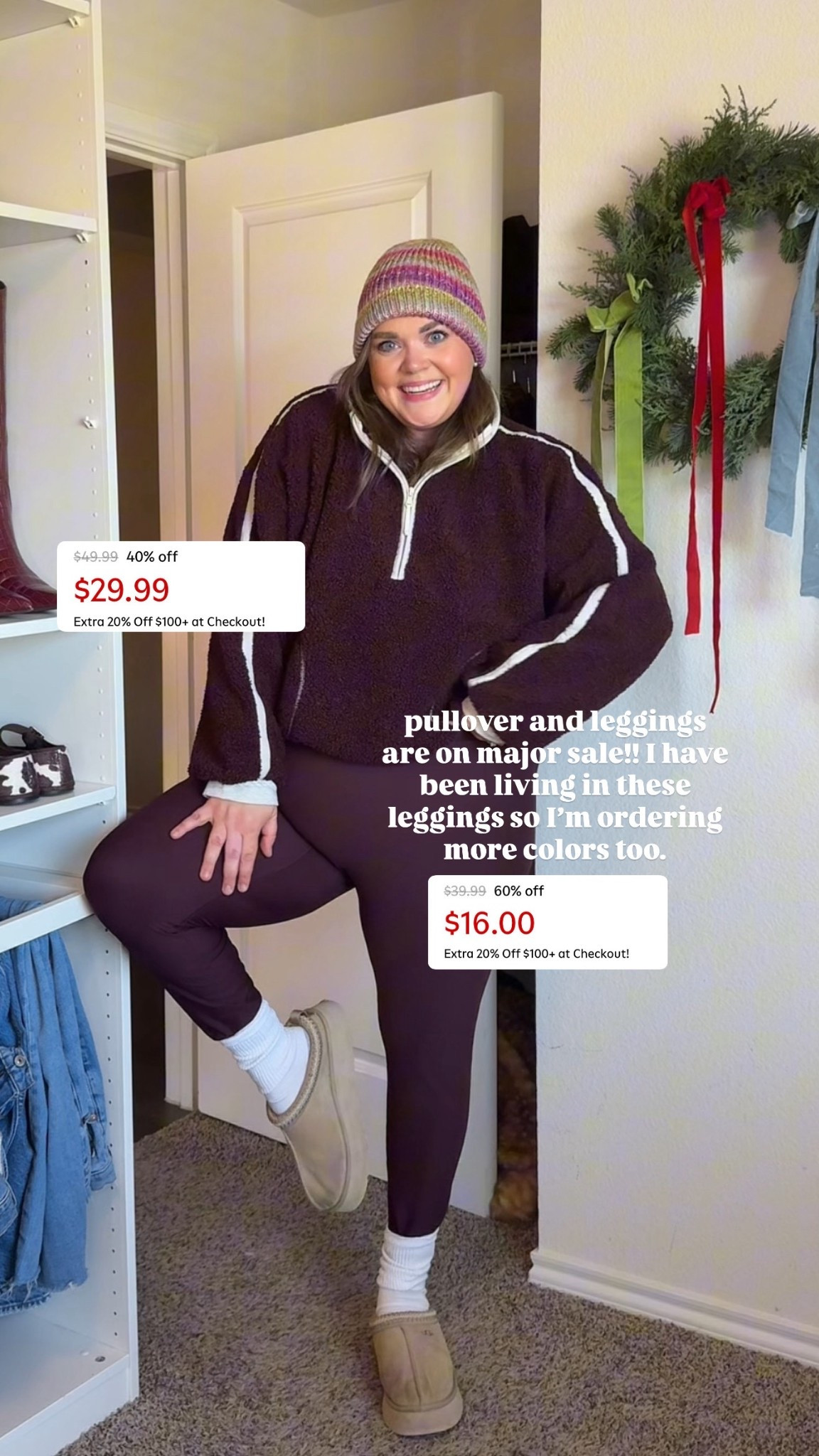 Old navy pullover and leggings on sale. Wearing xxl in both  

#LTKSaleAlert #LTKPlusSize