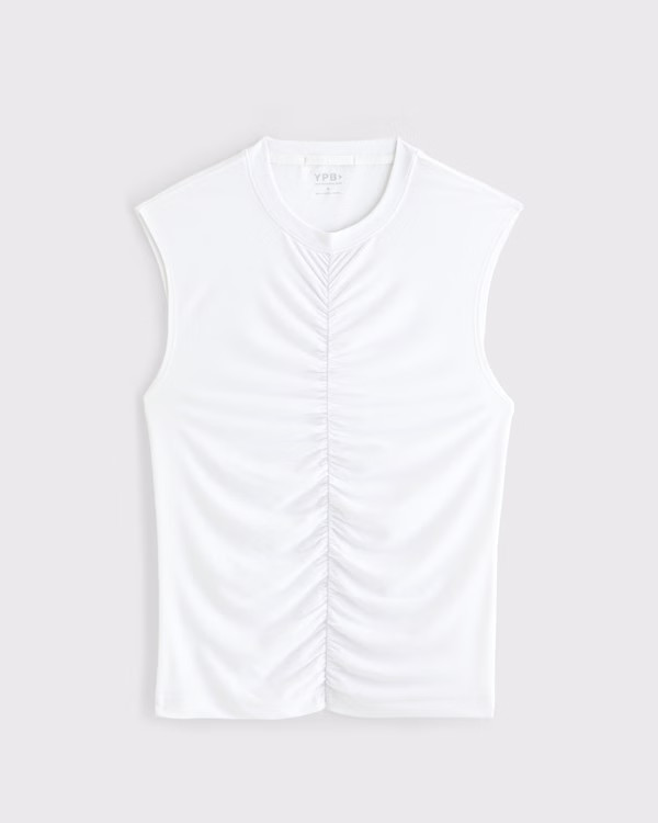 Women's YPB Featherweight Ruched Tank | Women's Active | Abercrombie.com | Abercrombie & Fitch (US)
