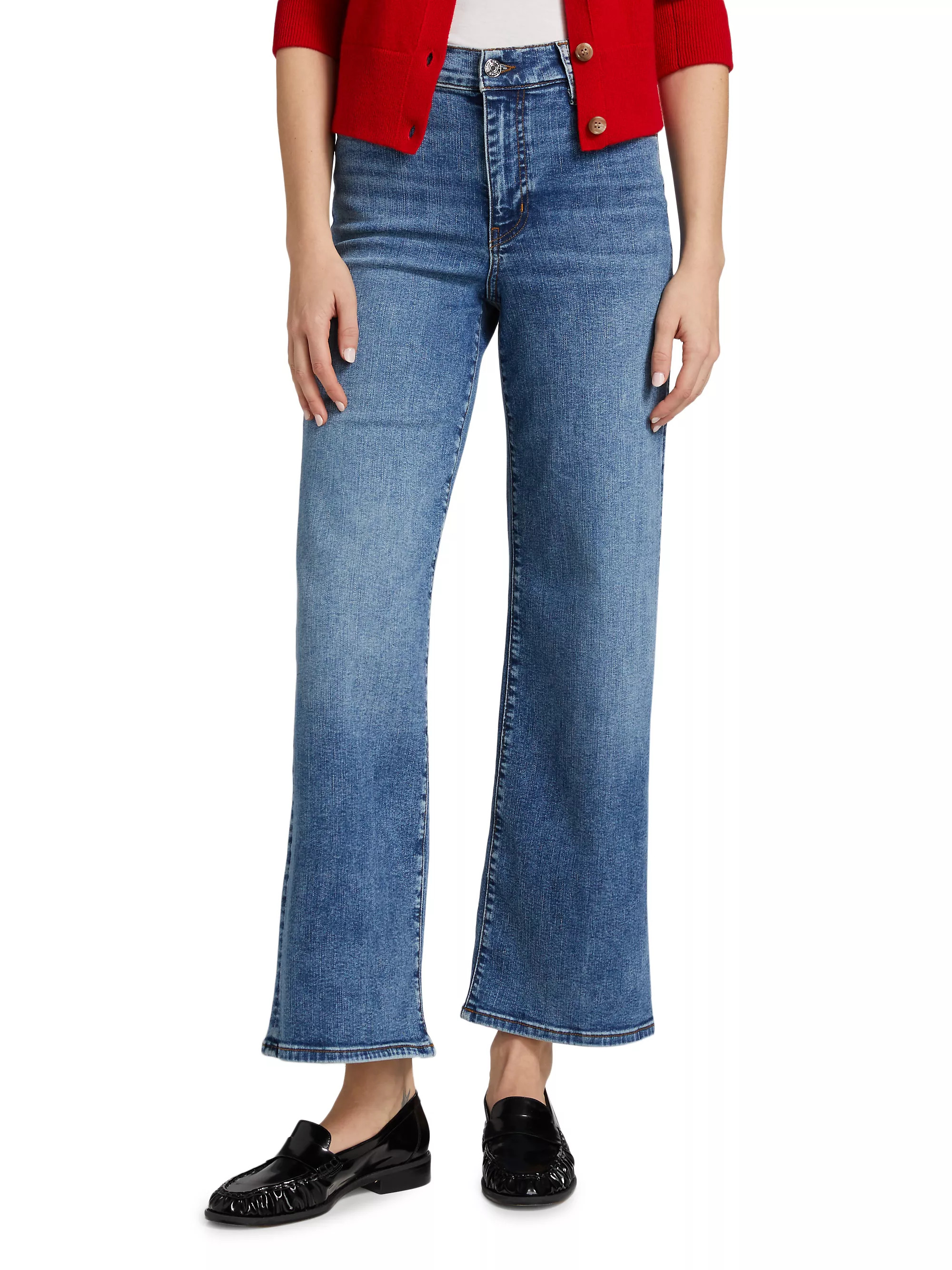 Pencil Crop Mid-Rise Jeans | Saks Fifth Avenue