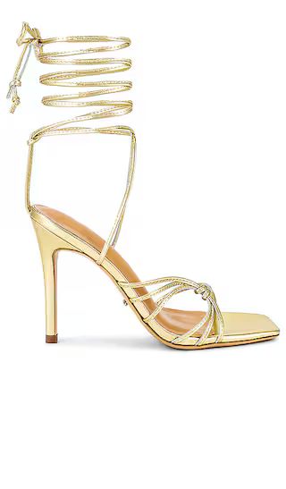 Feliz Sandal in Gold Nappa Metallic | Revolve Clothing (Global)