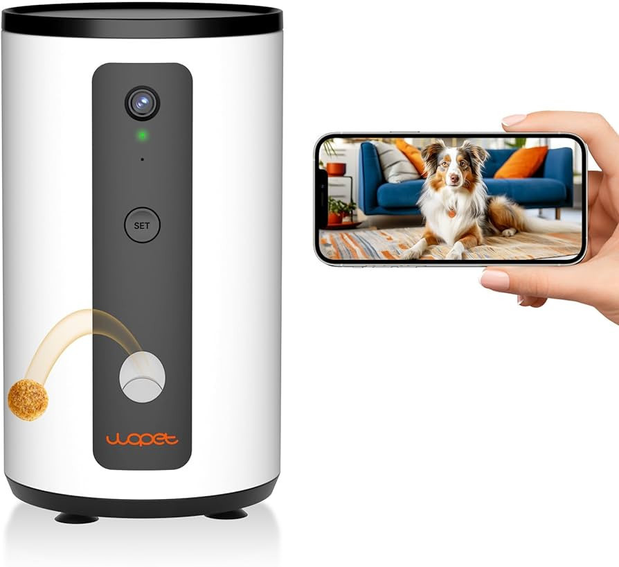 WOPET Dog Camera D01 Plus: 5G WiFi Pet Camera with Treat Tossing, 1080P HD with Night Vision for ... | Amazon (US)