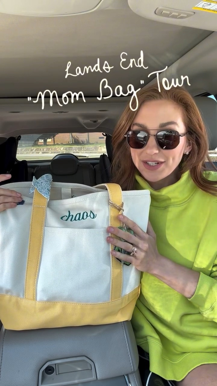 MOM BAG TOUR 💛 Genuinly these lands end totes hold everything AND the kitchen sink! 

#LTKmomlife #LTKdayinmylife #LTKvlog