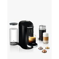 Nespresso XN902T40Si Vertuo Plus Electrical Coffee Maker, Titanium | John Lewis UK