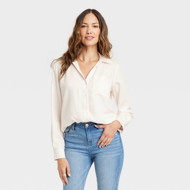 Women's Long Sleeve Tie-Dye Button-Down Shirt - Knox Rose™ | Target