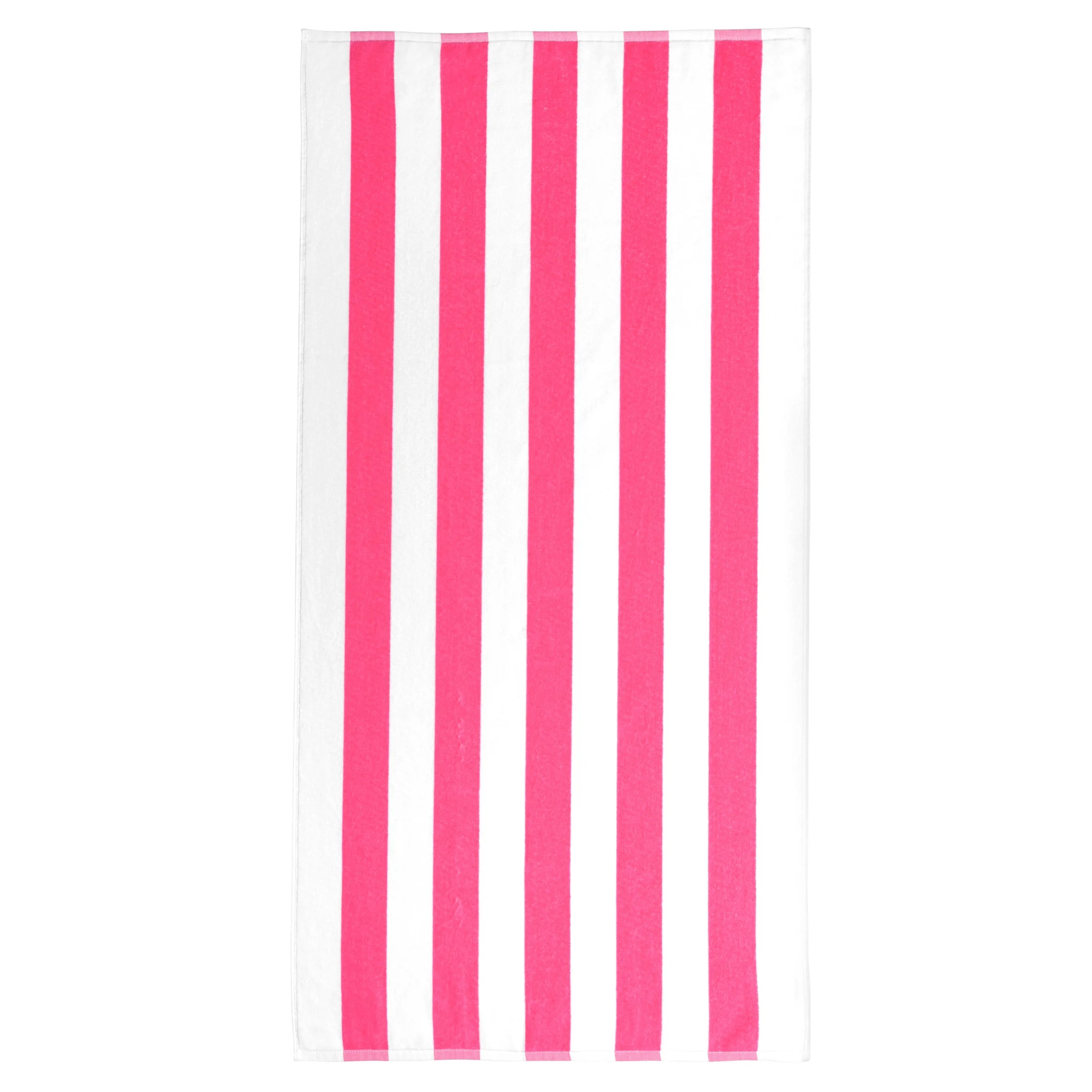 Mainstays Cabana Pink Flame Beach Towel, Soft Cotton, 58 in x 28 in, Pink | Walmart (US)
