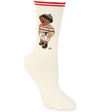Polo Ralph Lauren Colorado Bear Crew Socks - Ivory | Dillard's