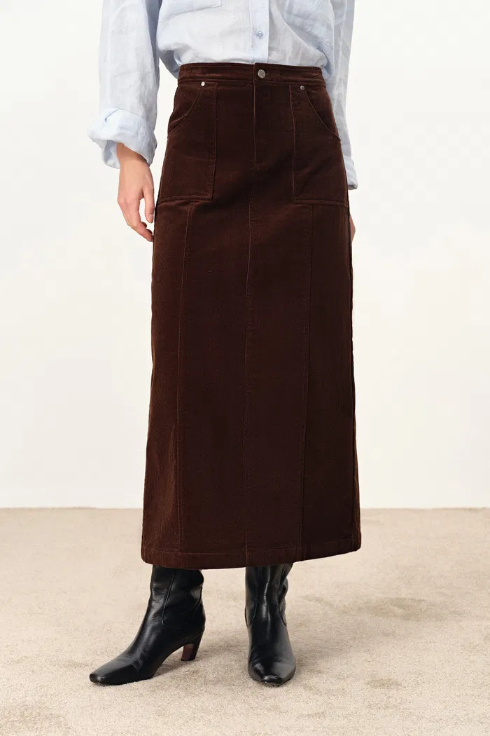 Coco Straight Skirt in Corduroy Cotton | Fabrique