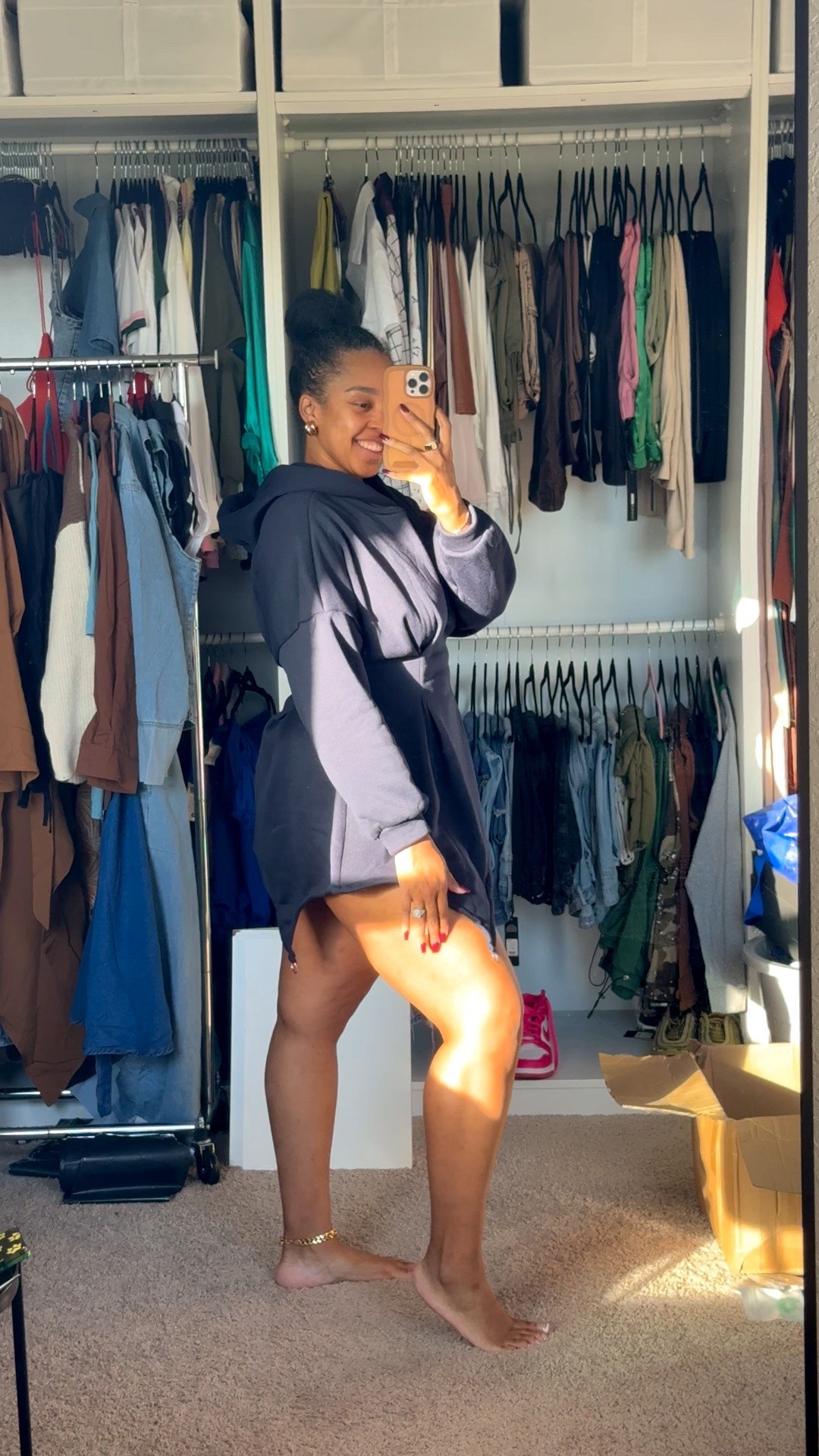 Cozy girl season 🖤 This SHEIN hooded sweatshirt will be the perfect throw-on for errands or lounging days.

#SHEINFinds #CasualStyle #LTKCozySeason 

#LTKMidsize #LTKFindsUnder50