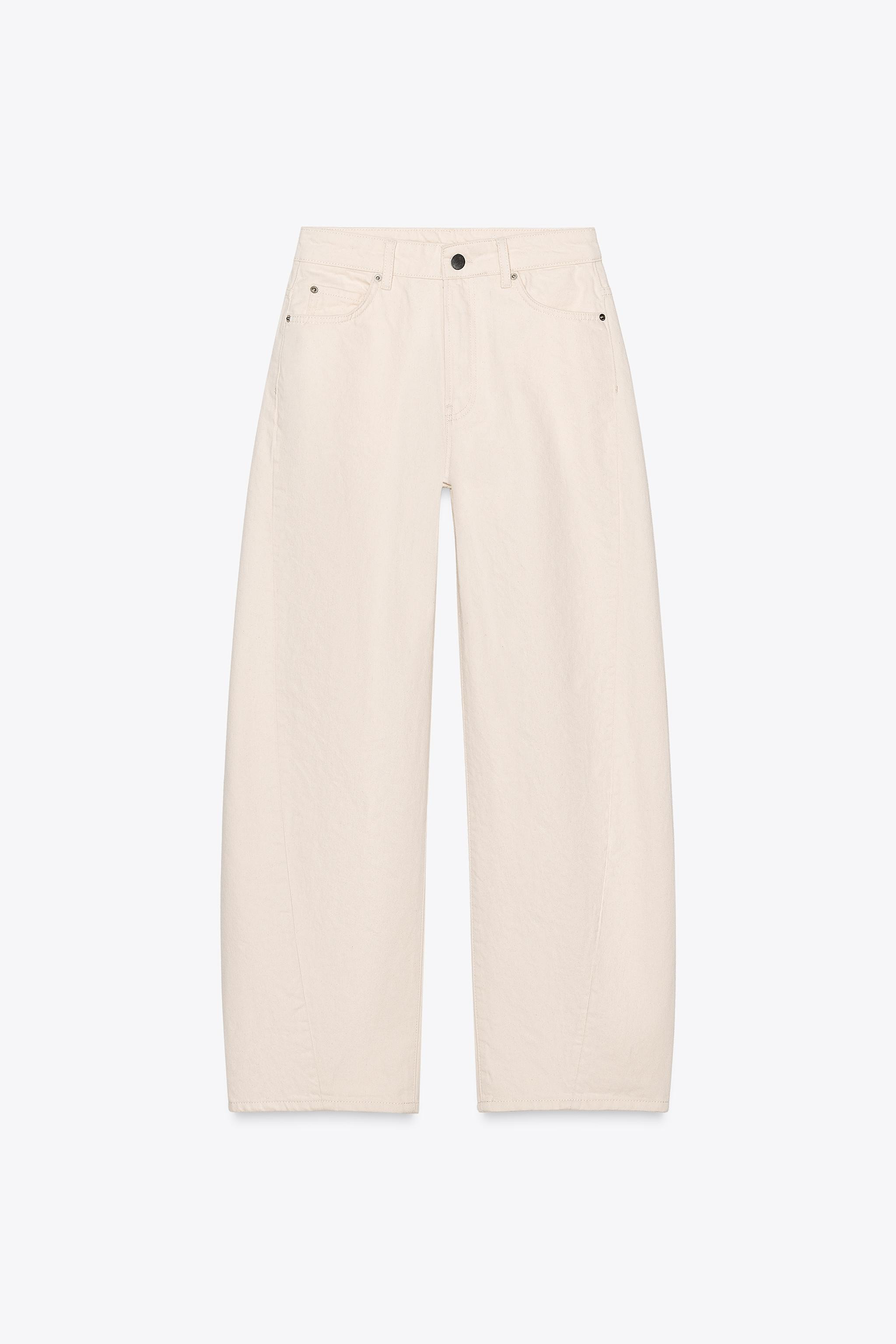 ZW COLLECTION BARREL HIGH WAIST JEANS | Zara US