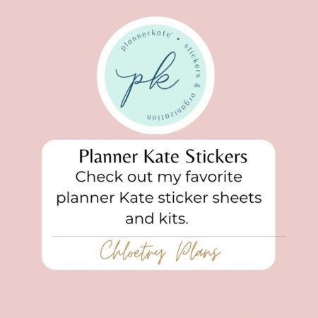 Check out this post for links to my favorite planner stickers from Planner Kate. 